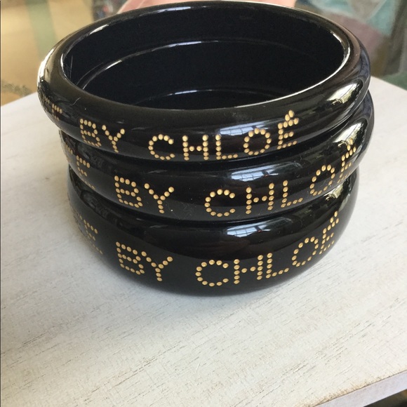 🖤See By Chloe Black Stackable Bangles🖤 - Picture 3 of 8